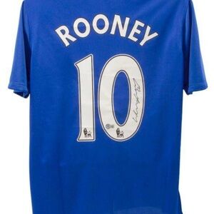 Wayne Rooney Signed Manchester United Blue Jersey (Beckett)